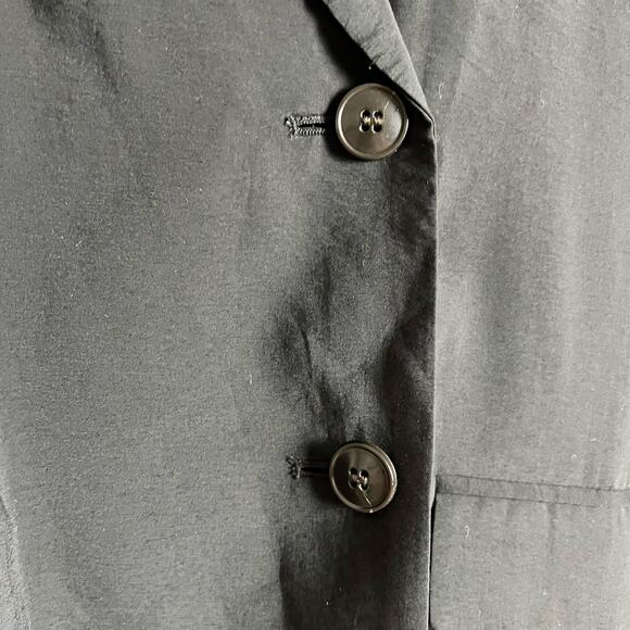 Madewell Black Oversized Relaxed Softdrape Blazer Jacket Size Medium - Picture 13 of 14